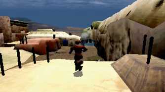 A screenshot of gameplay from Panzer Dragoon Saga