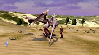 A screenshot of gameplay from Panzer Dragoon Saga