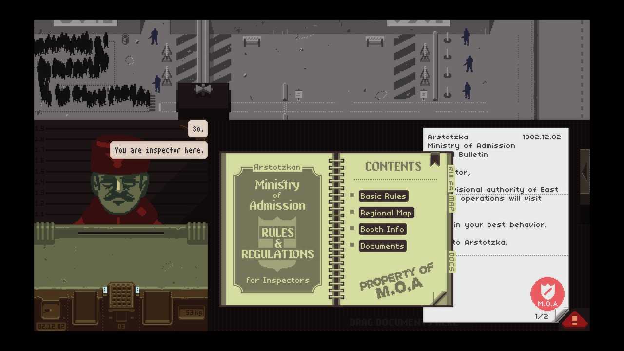 papers please rules and regulations of the job