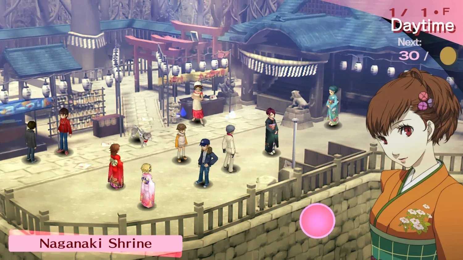 A screenshot of gameplay from Persona 3 Portable