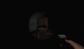 A screenshot from Phasmophobia.