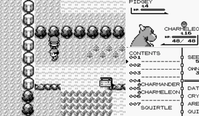 Pokémon Red gameplay as well as combat
