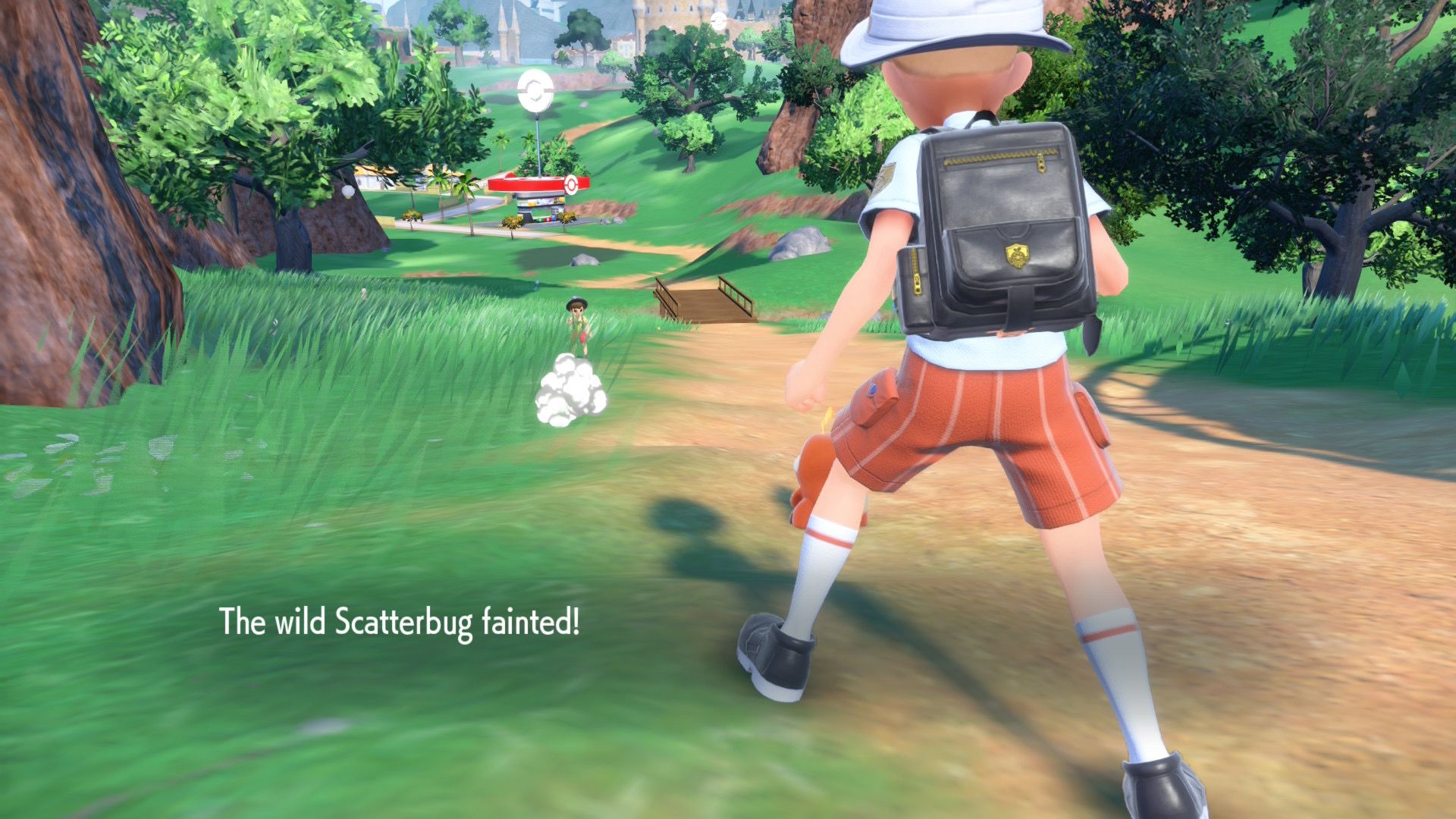 Pokémon Scarlet wild Scatterbug fainted