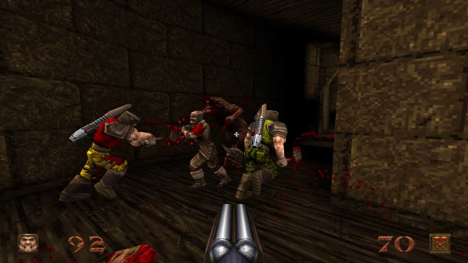 A screenshot from the remastered version of Quake.