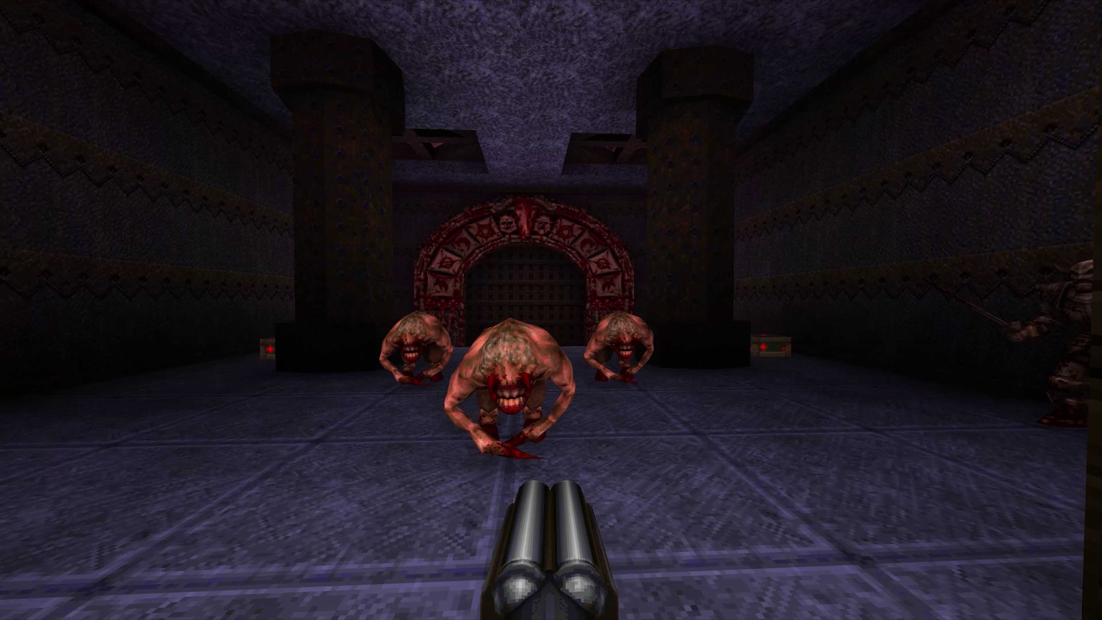 A screenshot from the remastered version of Quake.