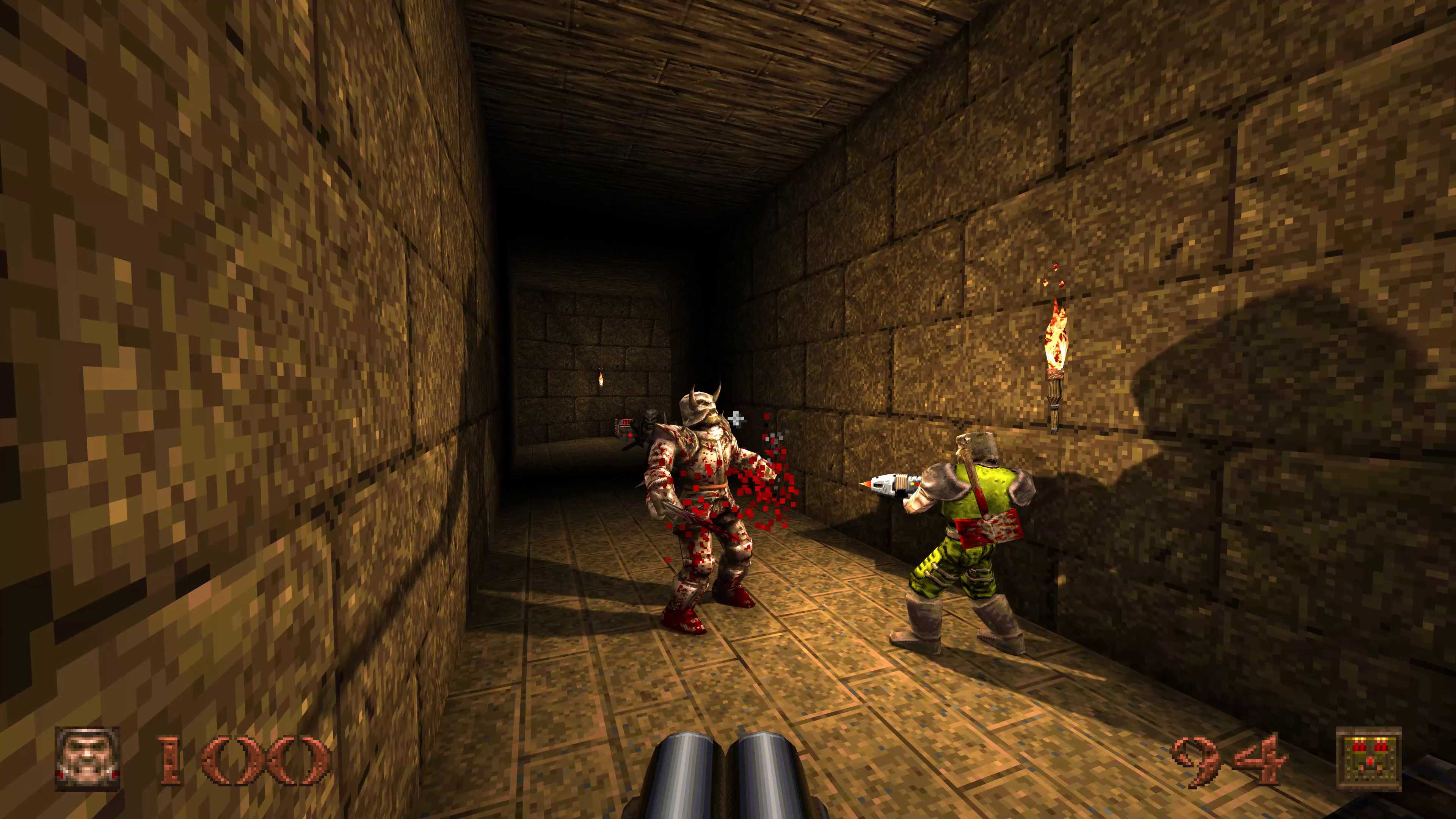 A screenshot from the remastered version of Quake.