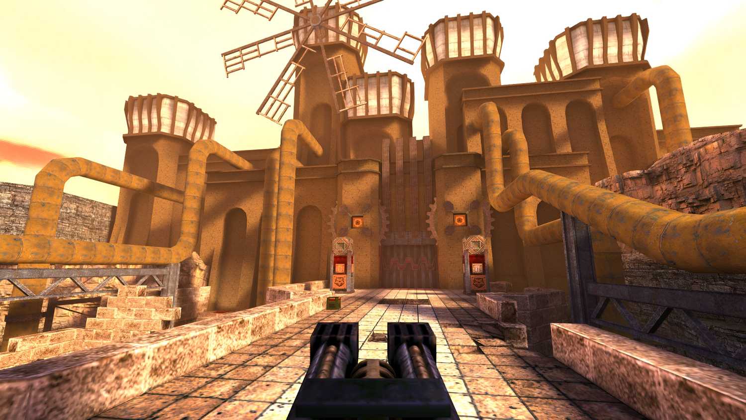 A screenshot from the remastered version of Quake.