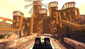 A screenshot from the remastered version of Quake.