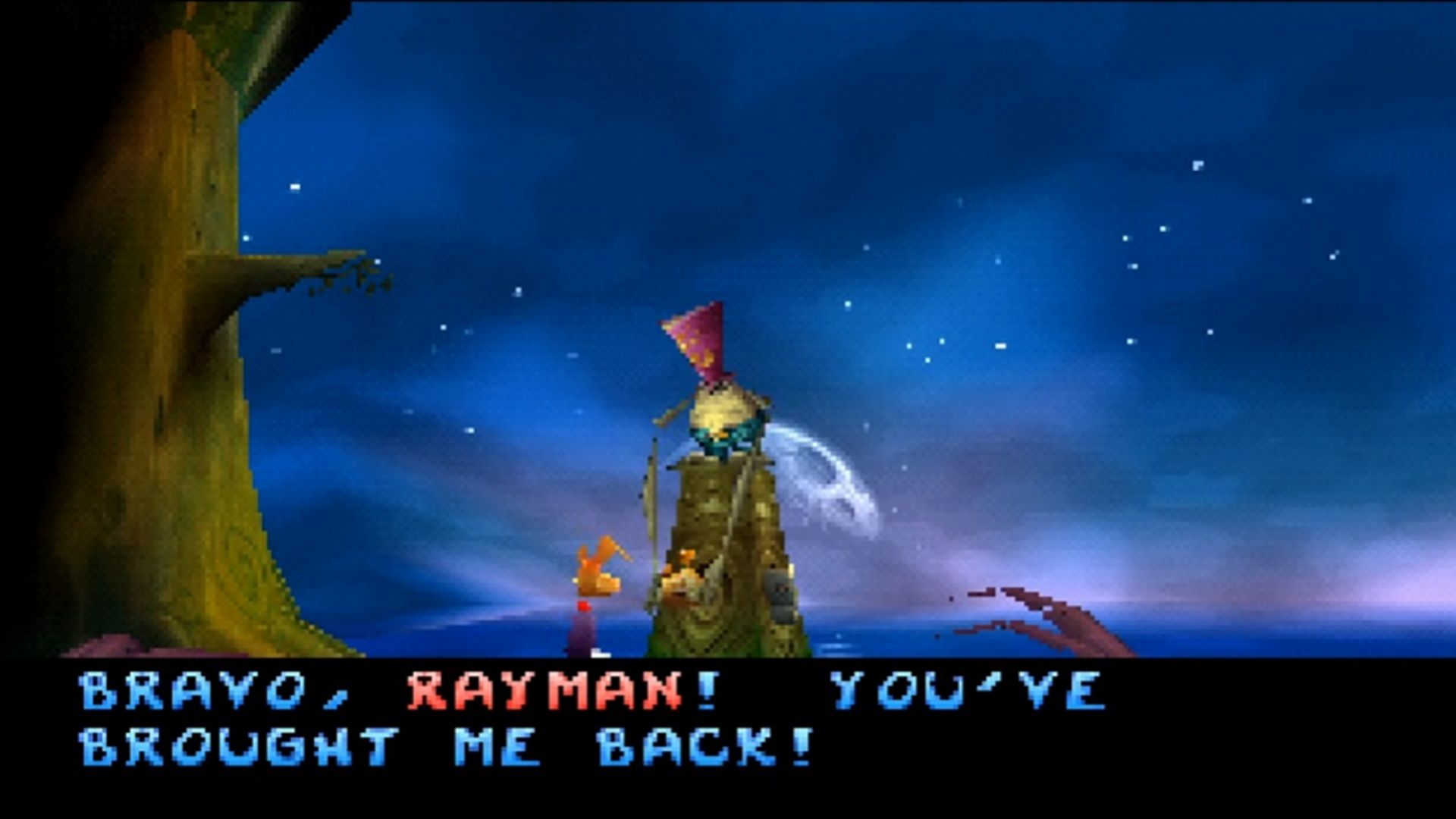 A screenshot of gameplay from Rayman 2: The Great Escape