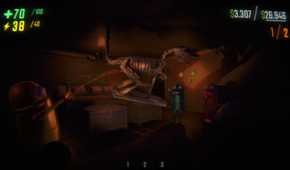 REPO with players near floating dinosaur bones