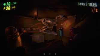 REPO with players near floating dinosaur bones