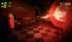 REPO weird clown shoes enemy shooting a laser beam