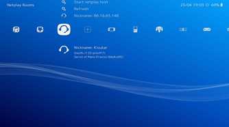 A screenshot of the menus in RetroArch.
