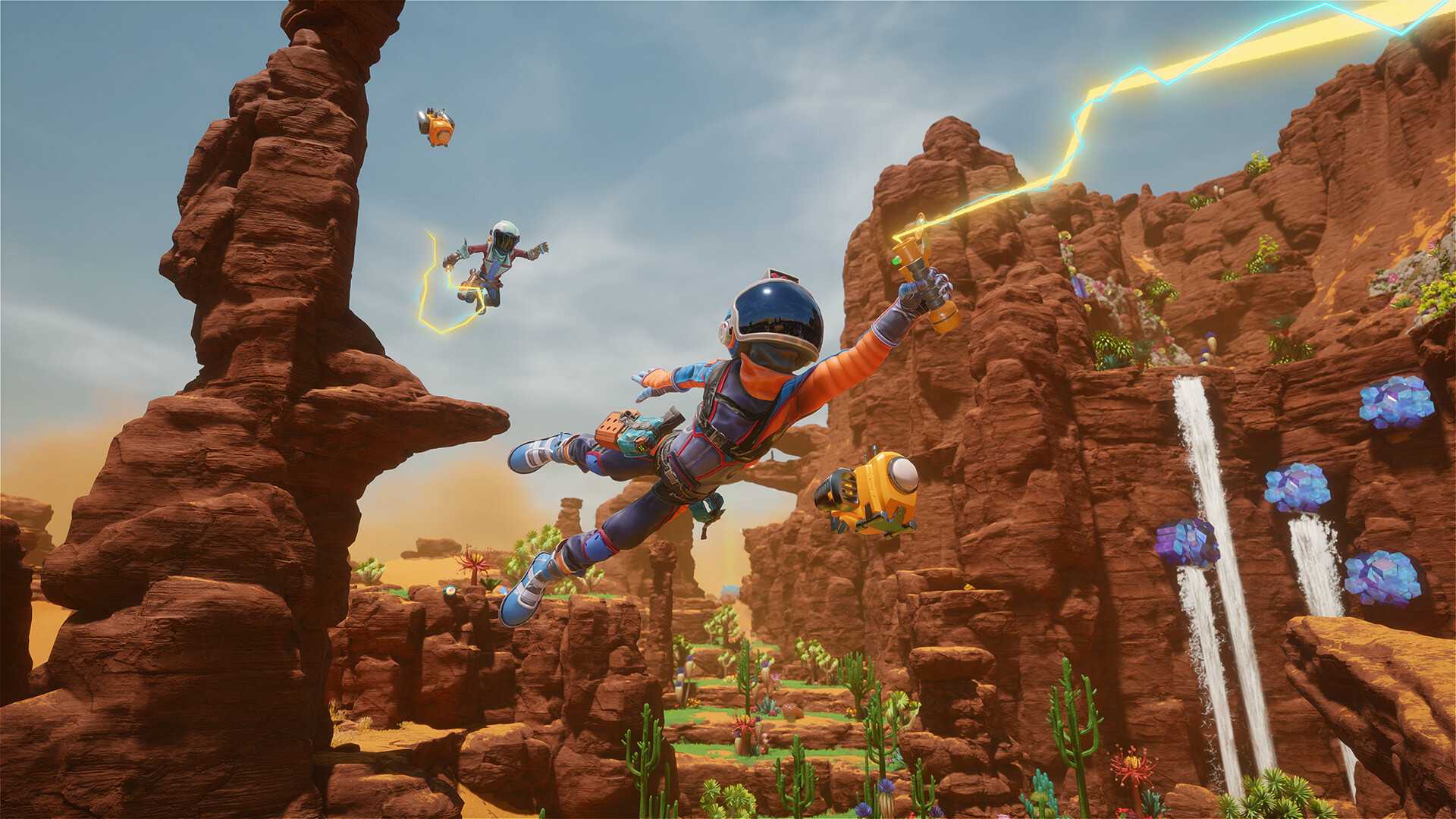 revenge of the savage planet swinging in air