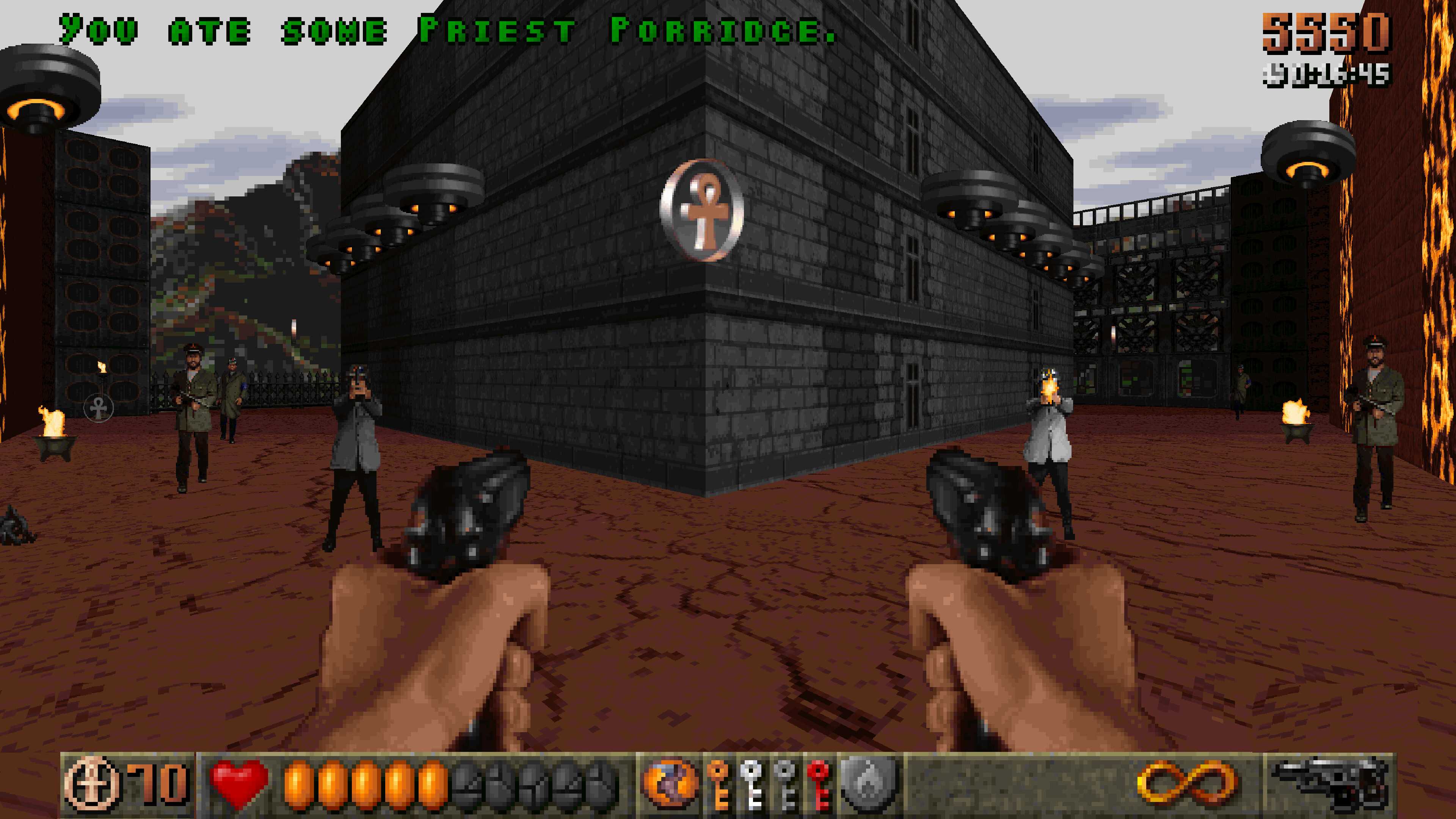 A screenshot from Rise of the Triad: Ludicrous Edition.