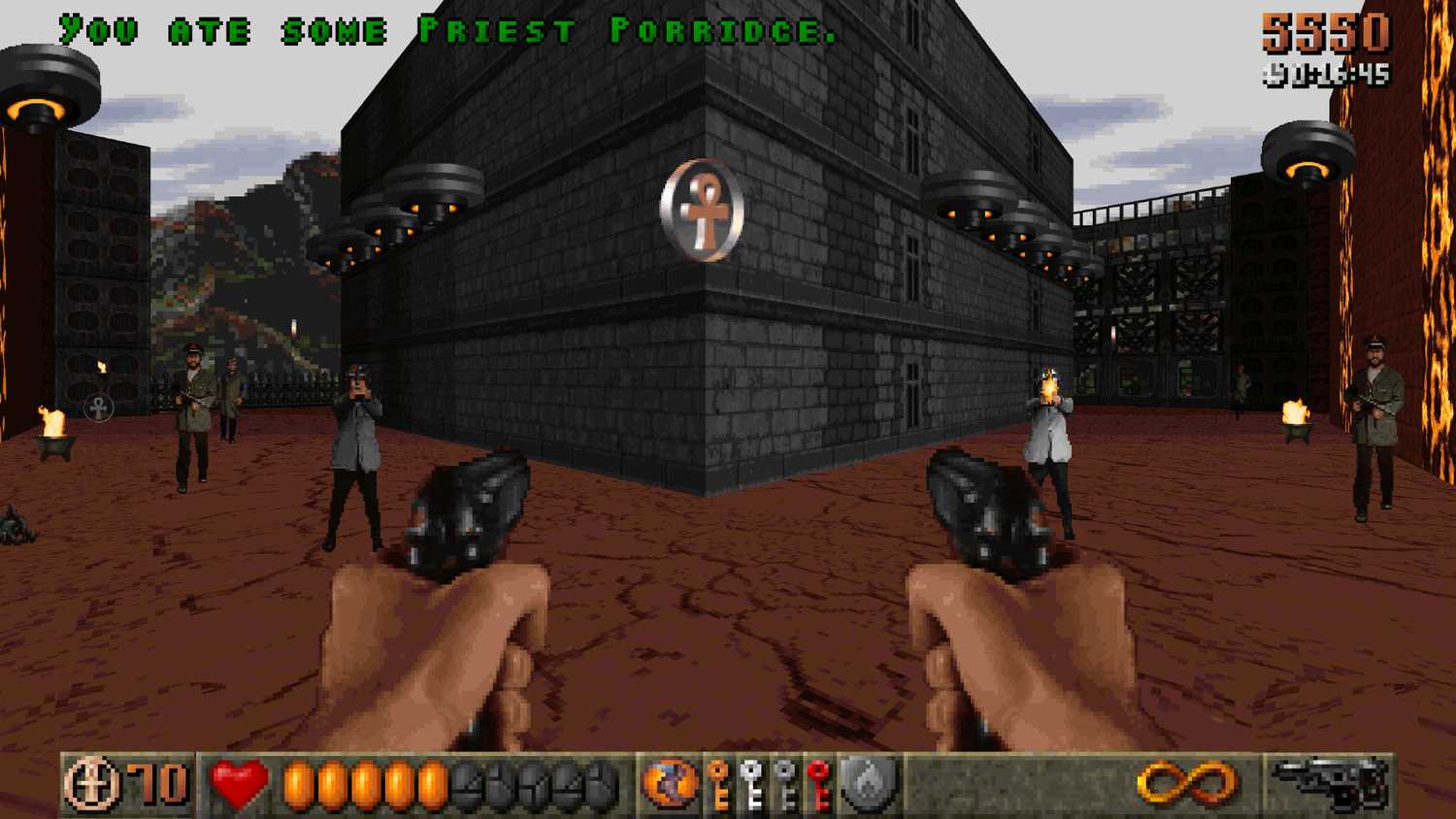 A screenshot from Rise of the Triad: Ludicrous Edition.