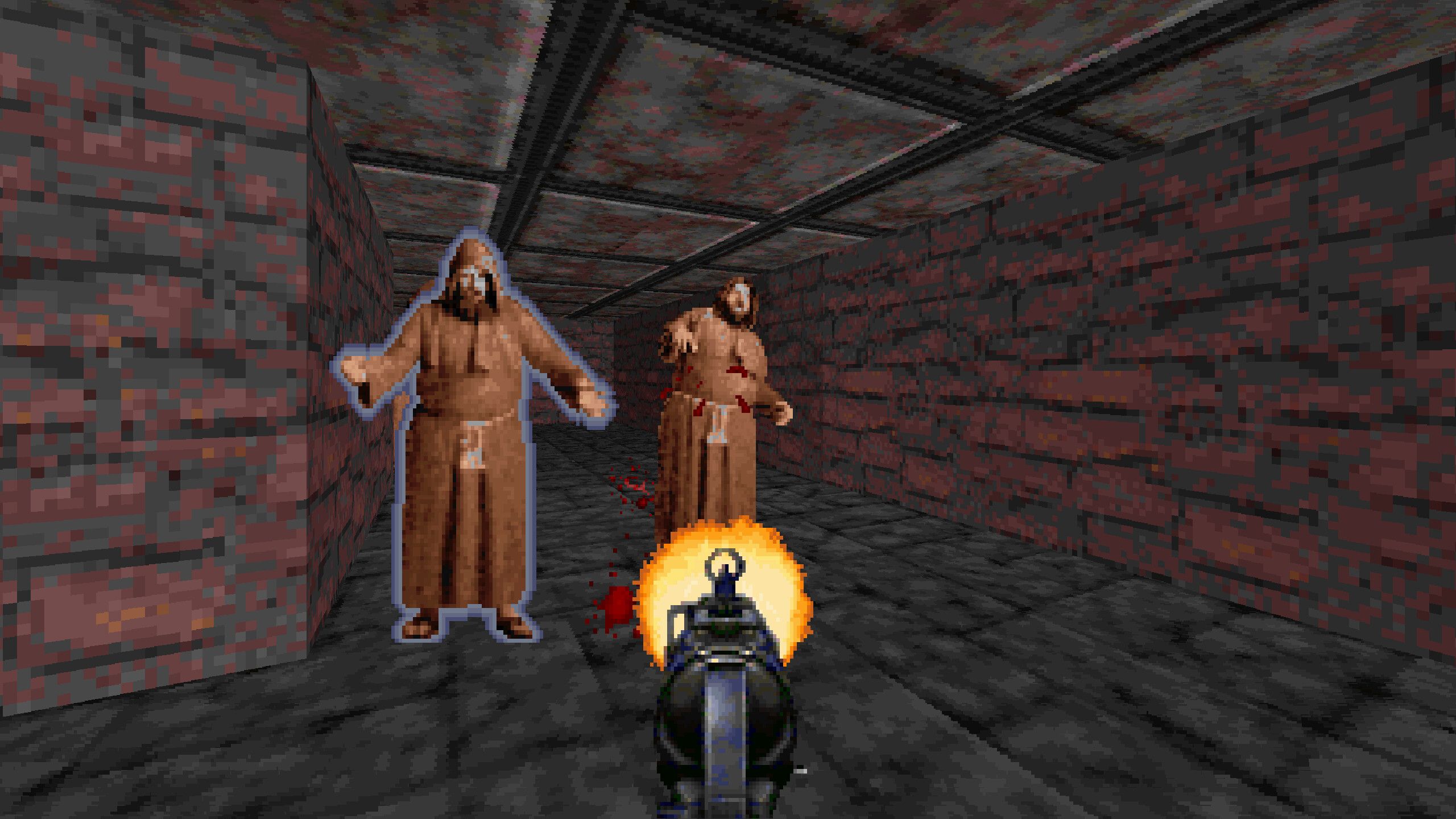 A screenshot from Rise of the Triad: Ludicrous Edition.