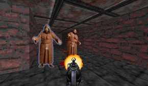 A screenshot from Rise of the Triad: Ludicrous Edition.