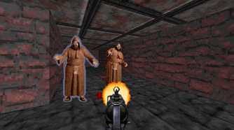 A screenshot from Rise of the Triad: Ludicrous Edition.