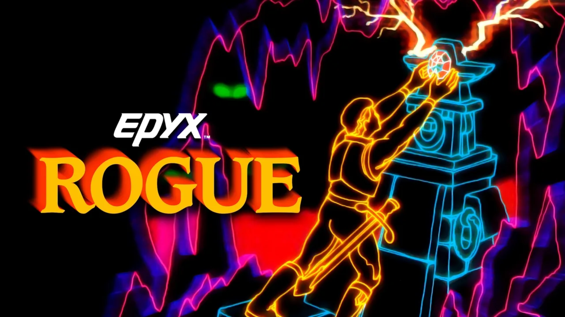 Cover art for the Epyx version of Rogue