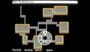 A screenshot from the Apyx version of Rogue