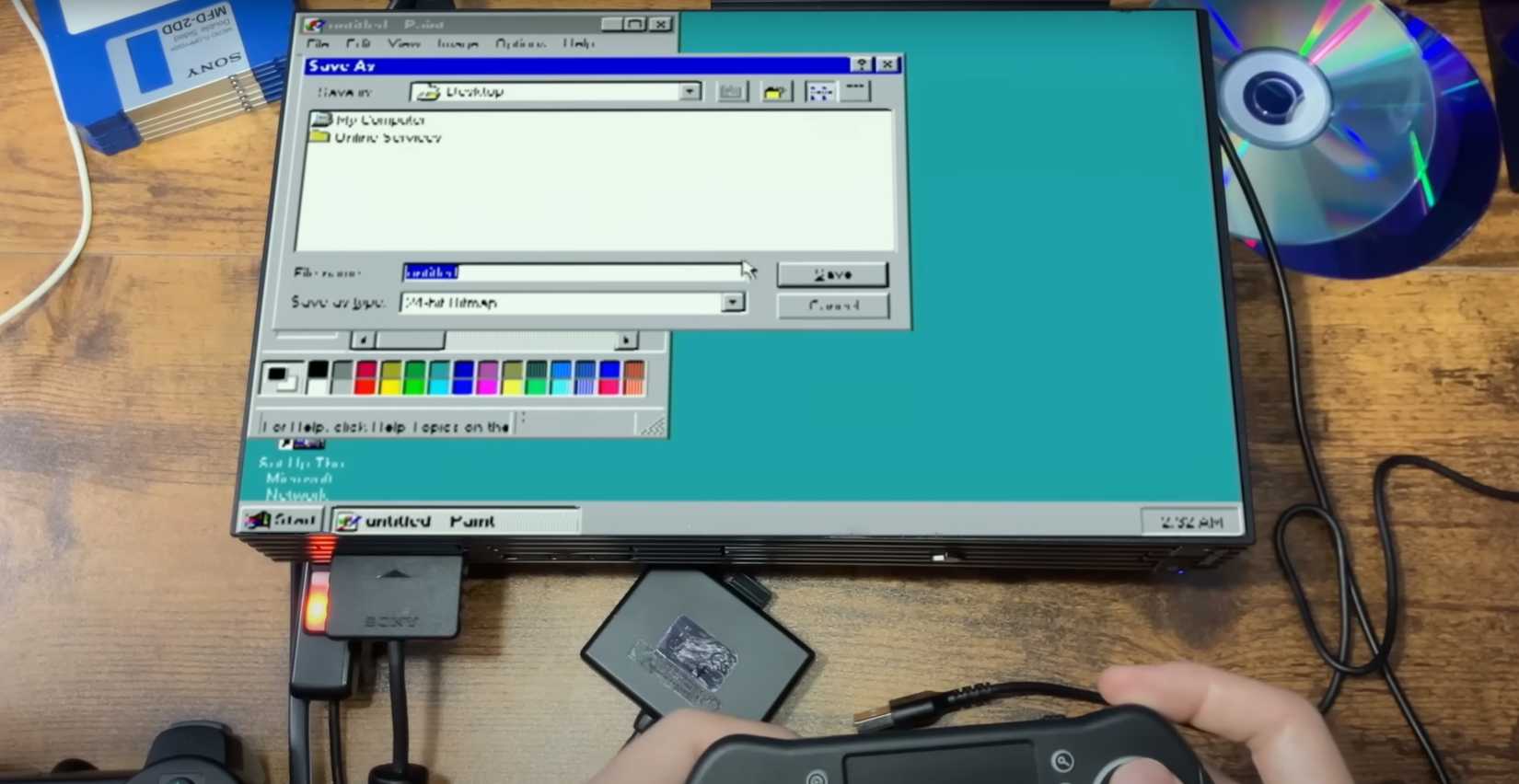 This hacker brought Windows 95 to the PlayStation 2, and it kind of works