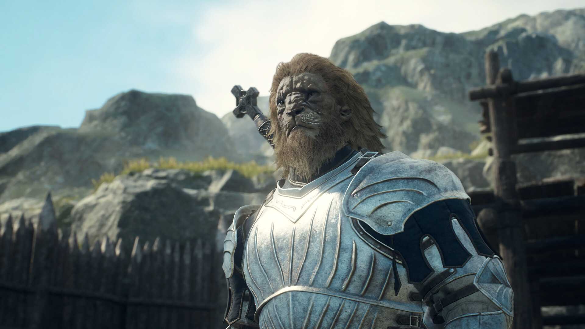 A lion-man character from Dragon's Dogma 2