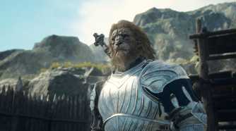 A lion-man character from Dragon's Dogma 2
