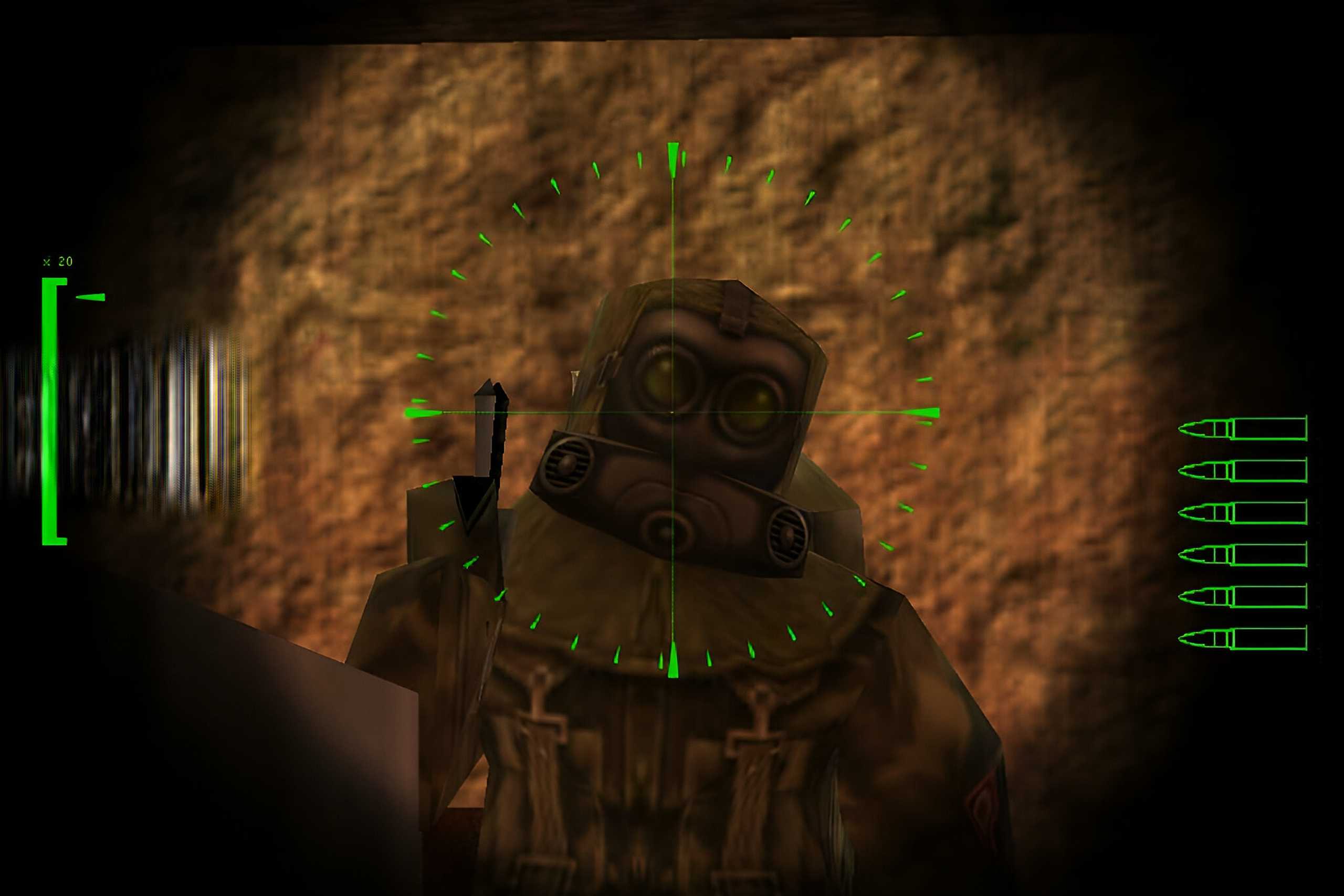 A screenshot from the game Soldier of Fortune.