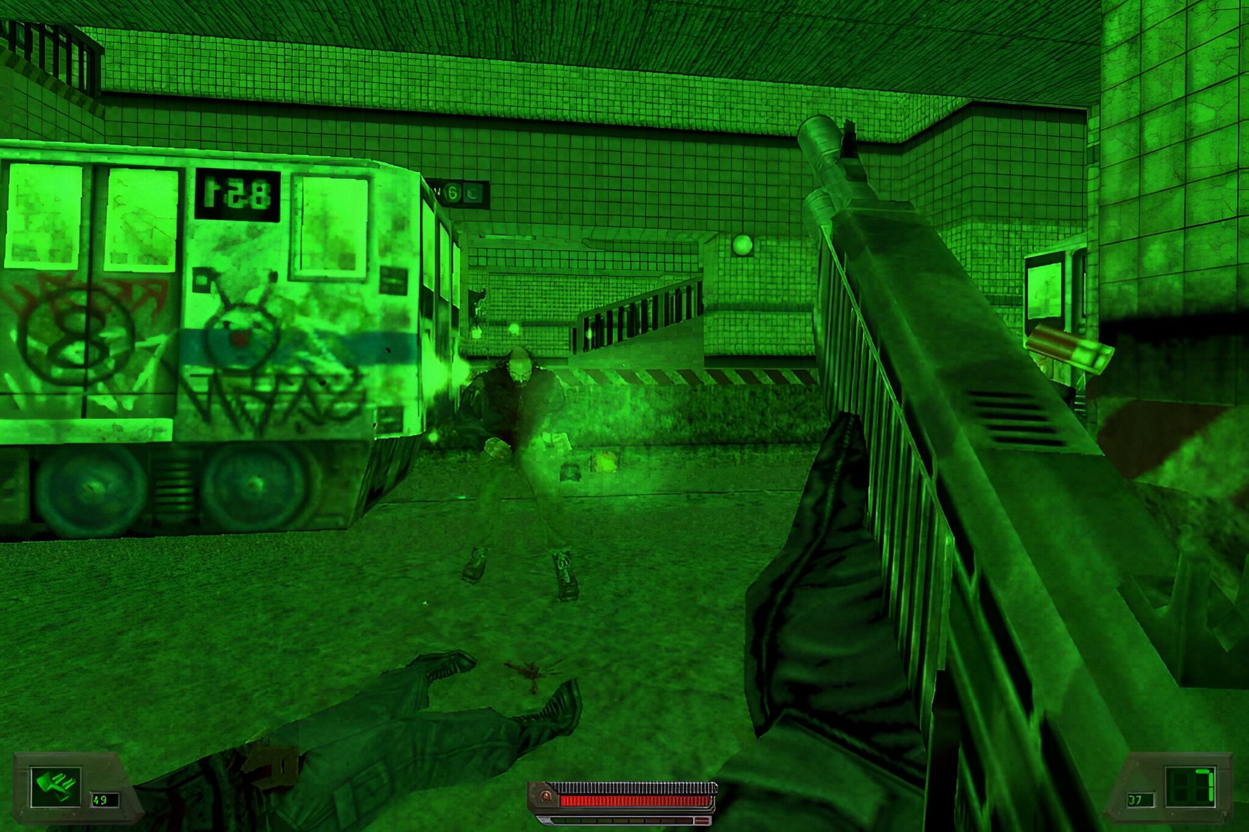 A screenshot from the game Soldier of Fortune.
