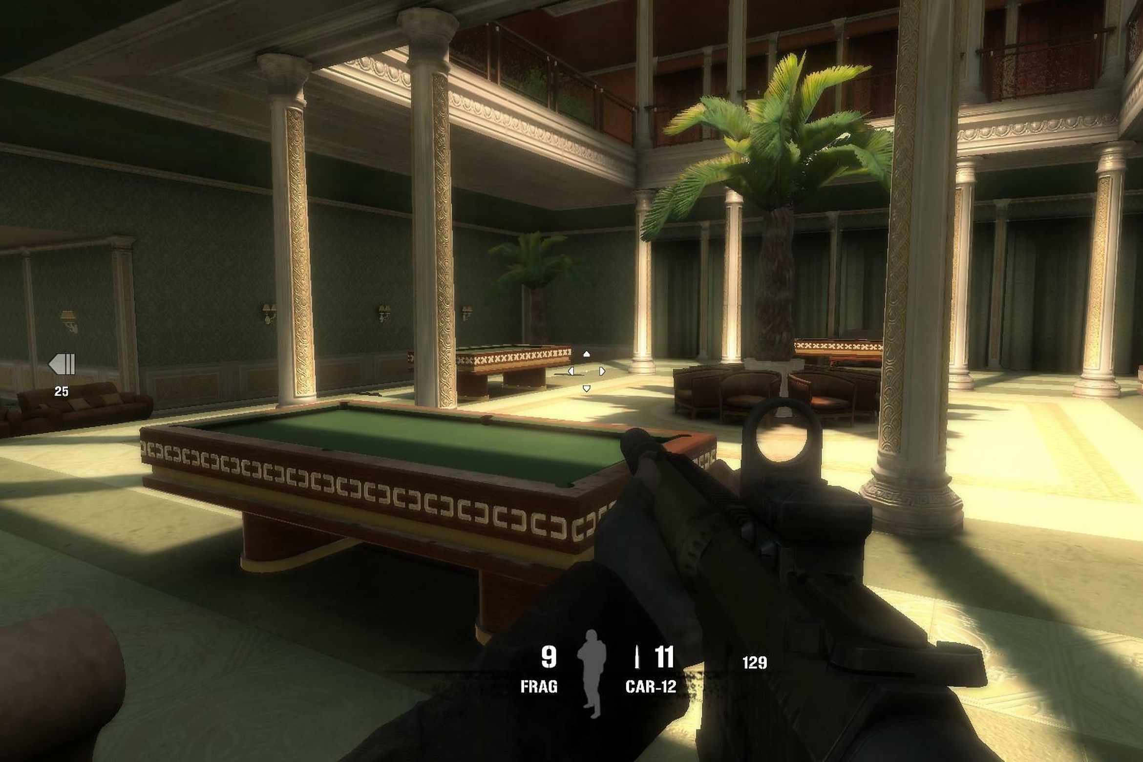 A screenshot from the game Soldier of Fortune Payback.