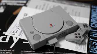 The first Sony Playstation console.