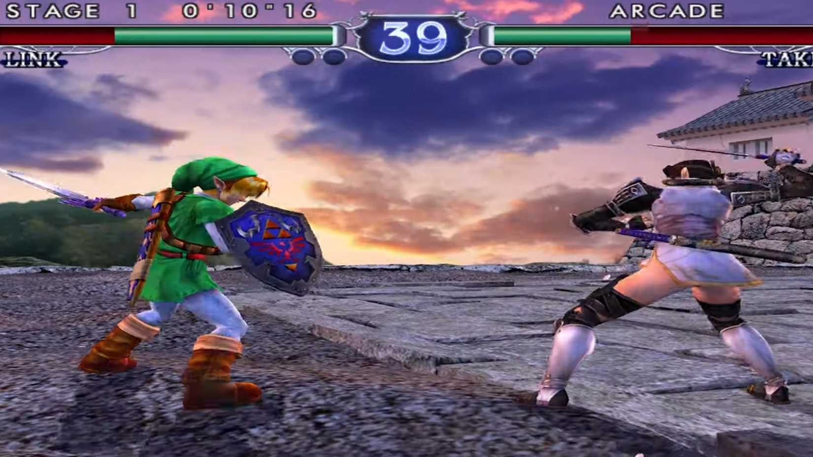 A screenshot of gameplay from Soulcalibur 2