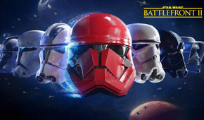 Star Wars Battlefront 2 - Press Image 1Storm Trooper helmets with space in the background