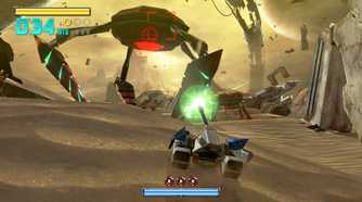 A screenshot of gameplay from Star Fox Zero
