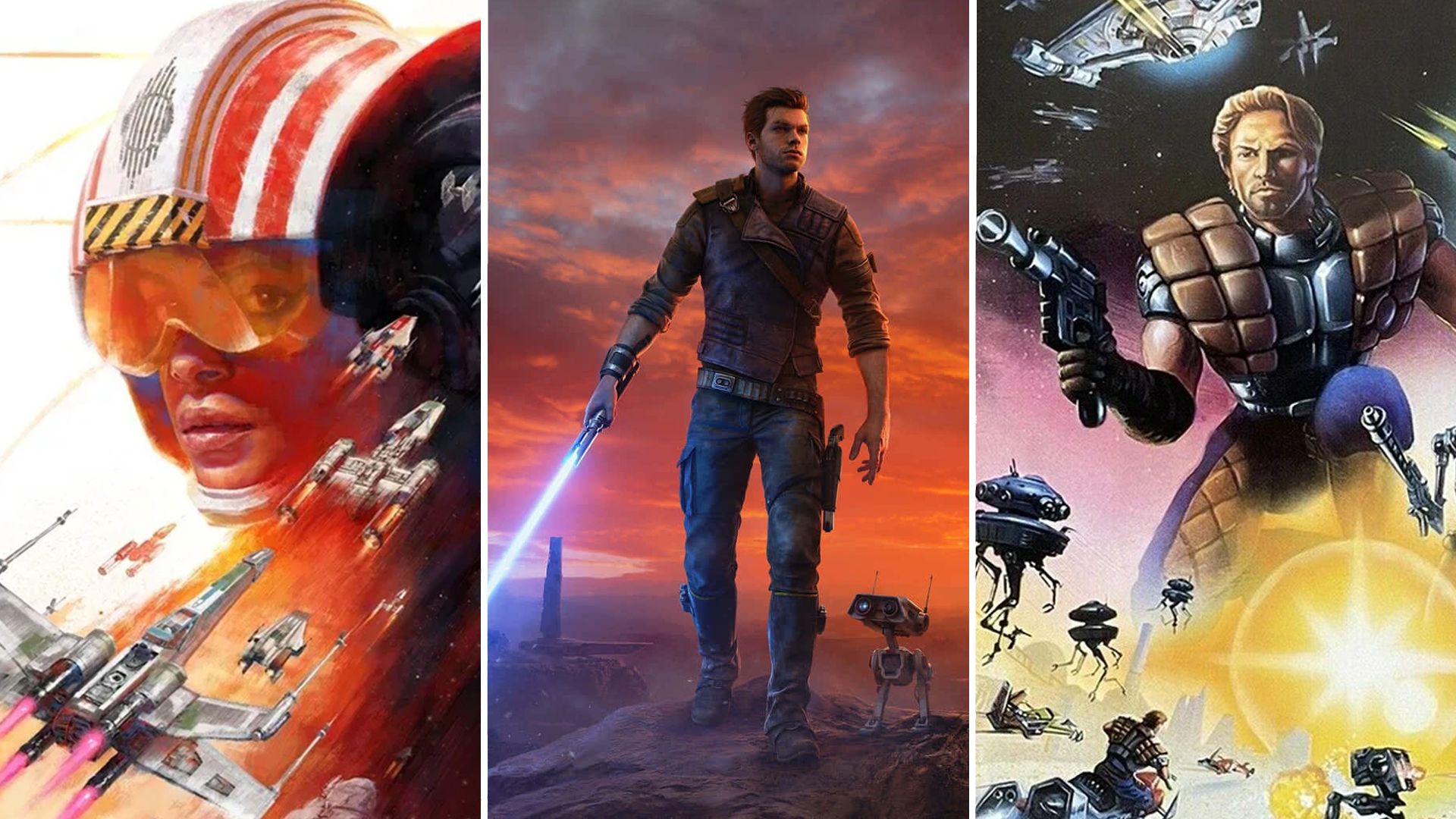 A combination of new and classic Star Wars games