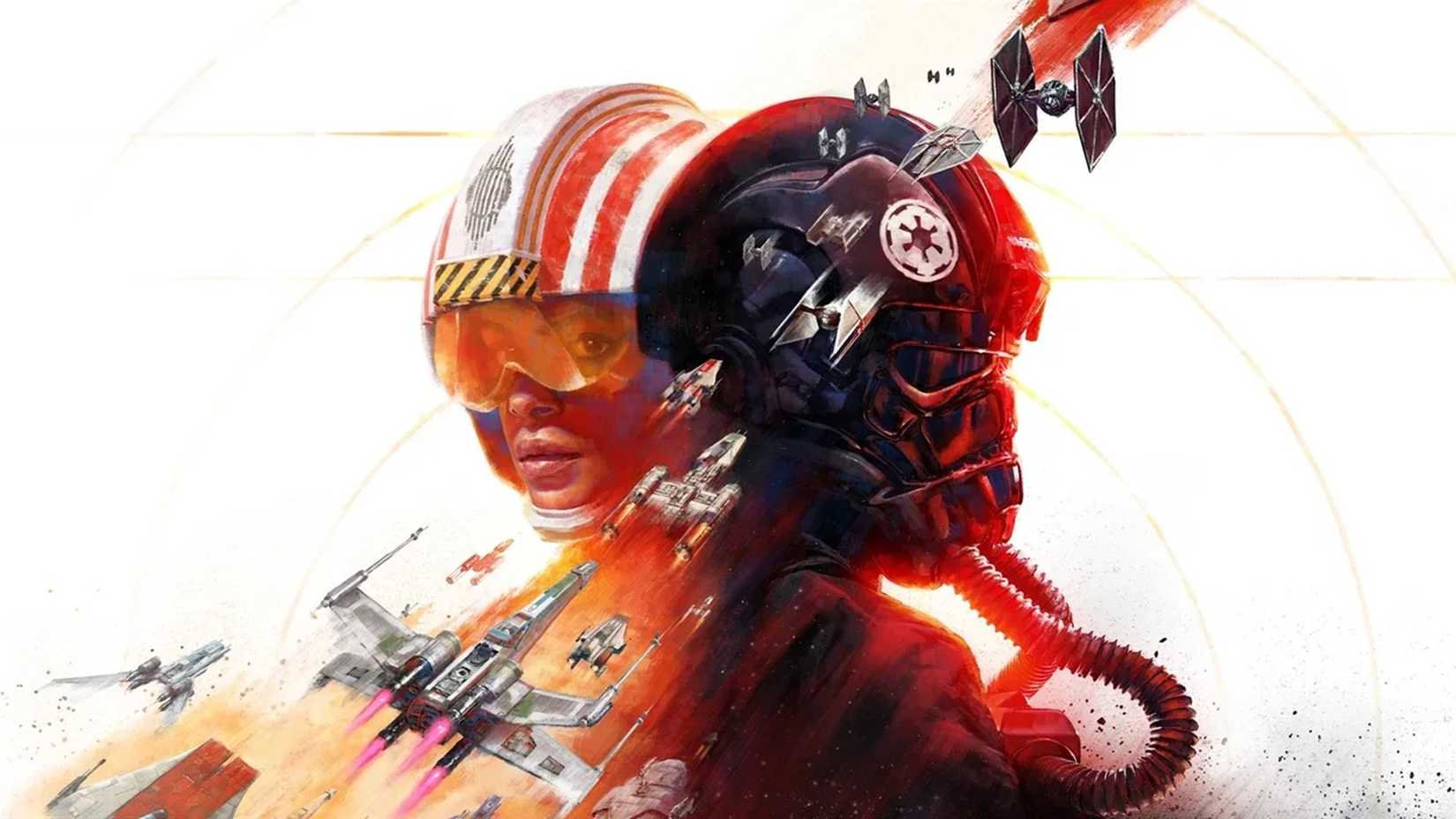The key and box art for Star Wars Squadrons.