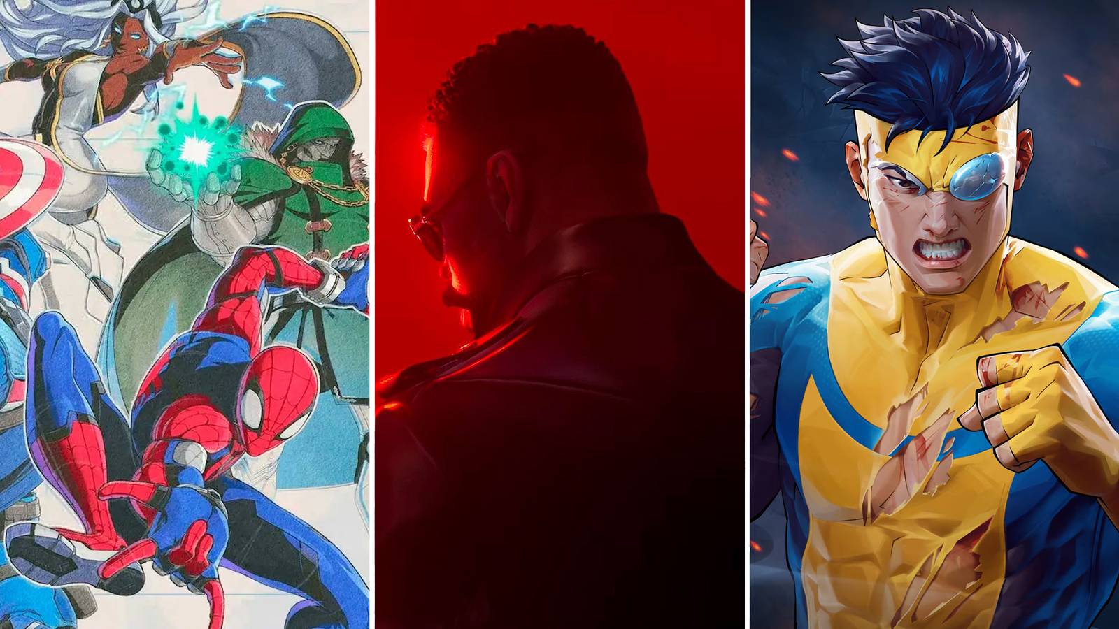 A combination of superhero games coming out 2025 and beyond