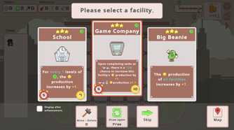 SuperTaxCity the three roguelike choices