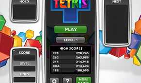 A screenshot of a leaderboard on an online Tetris game.