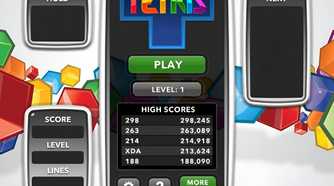 A screenshot of a leaderboard on an online Tetris game.