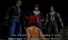 A screenshot of gameplay from The Bouncer