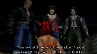 A screenshot of gameplay from The Bouncer