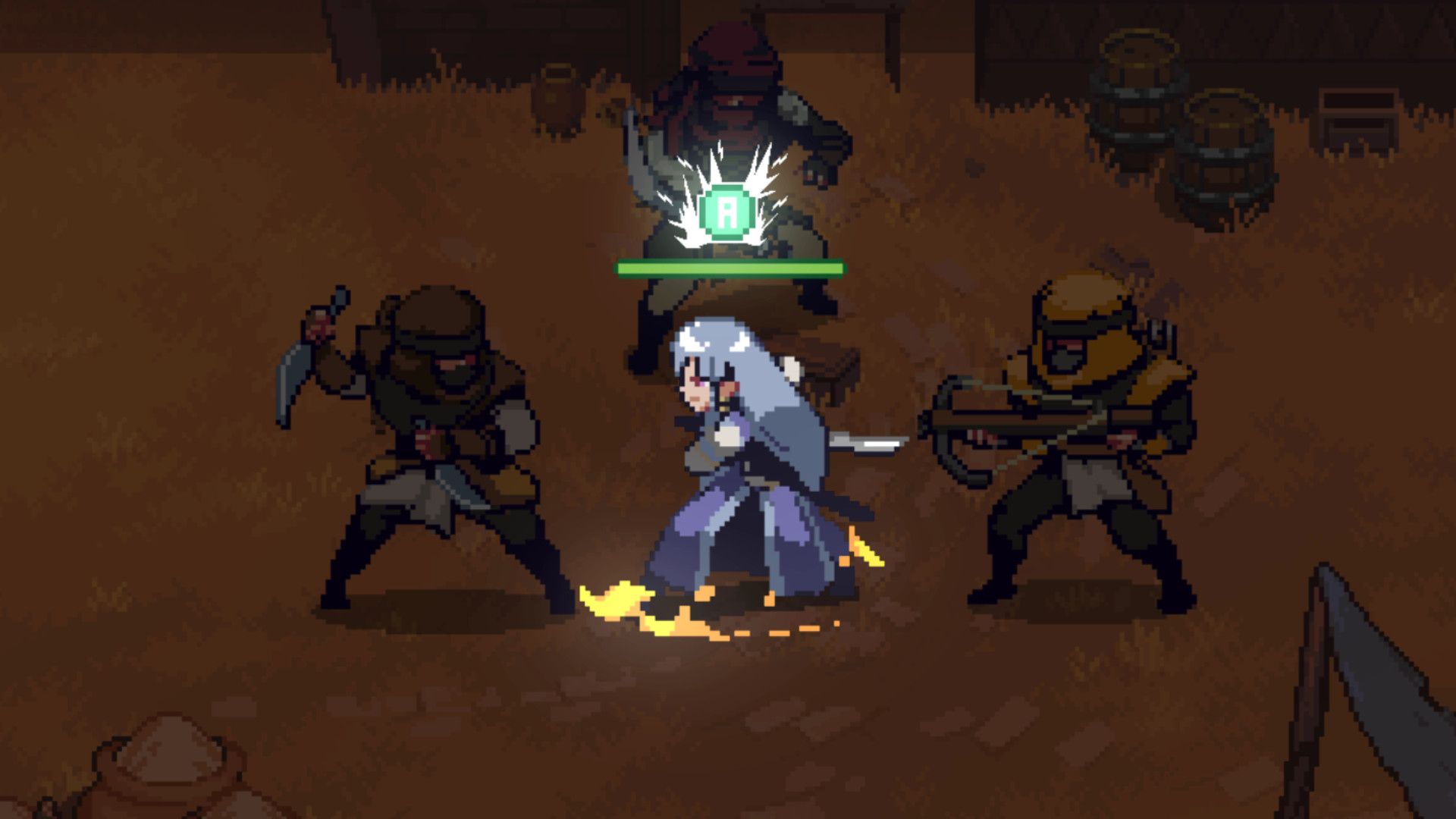 A screenshot of gameplay from The White Raven