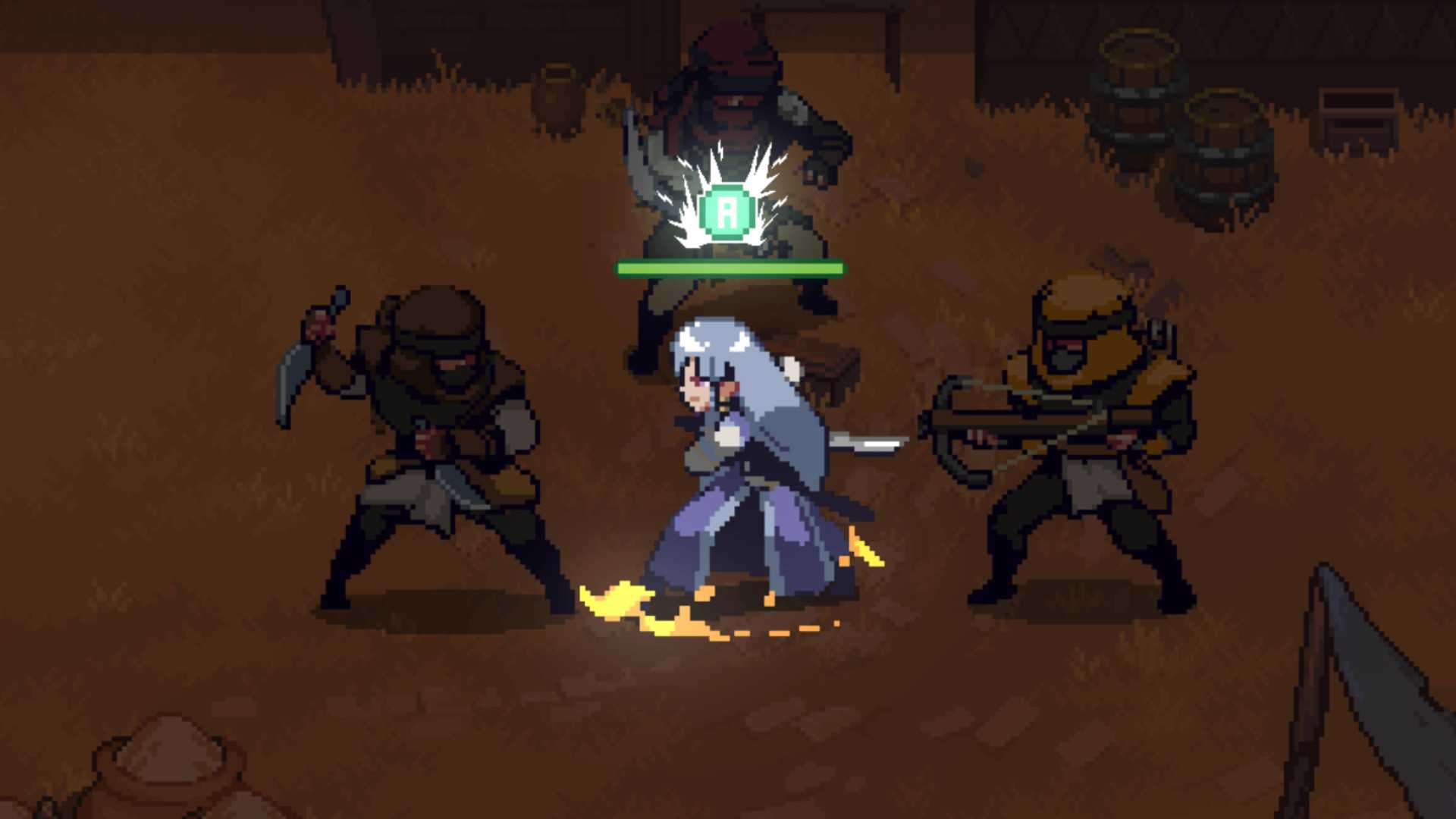 A screenshot of gameplay from The White Raven