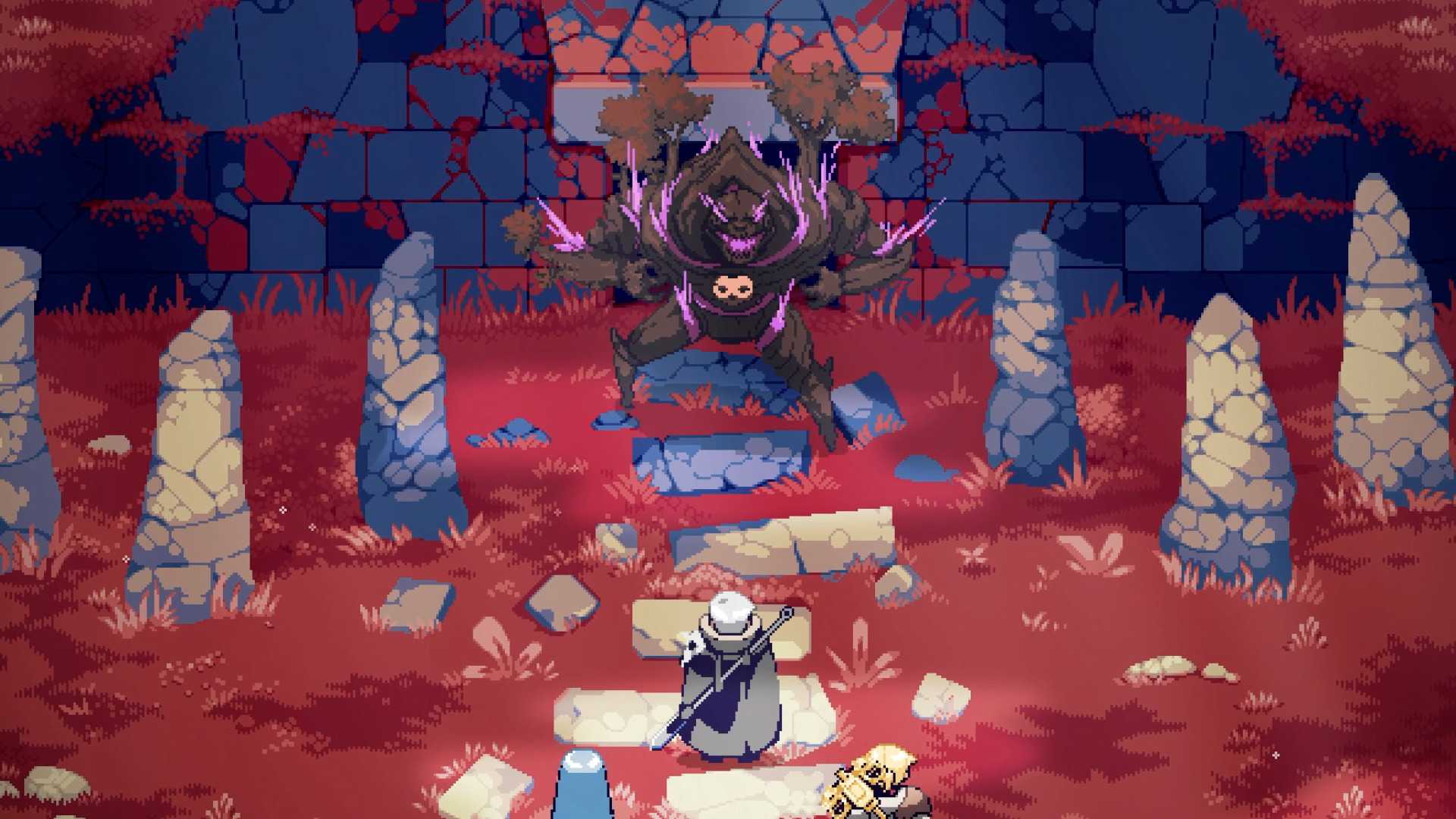 A screenshot of gameplay from The White Raven