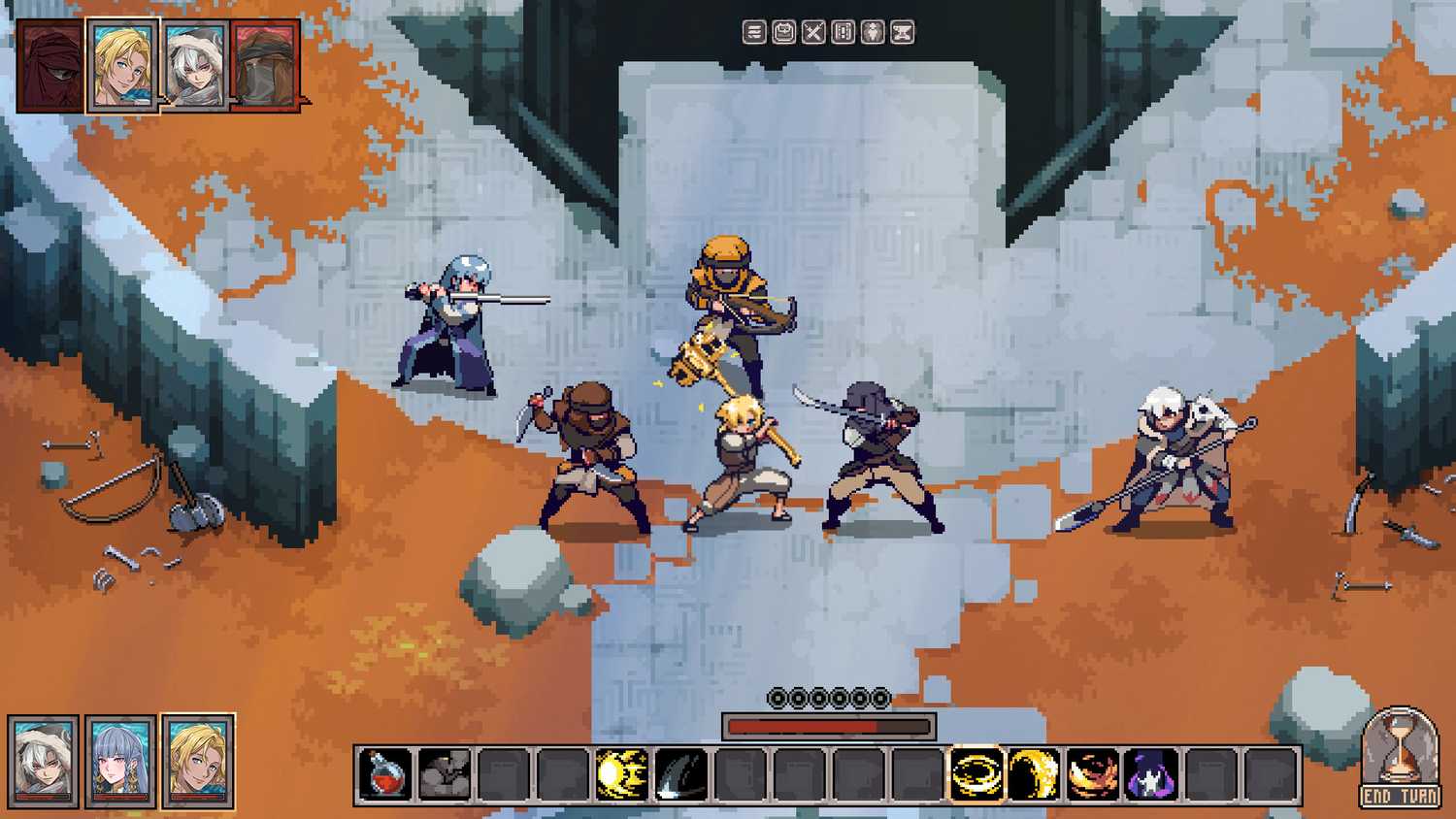 A screenshot of gameplay from The White Raven