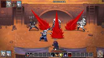 A screenshot of gameplay from The White Raven