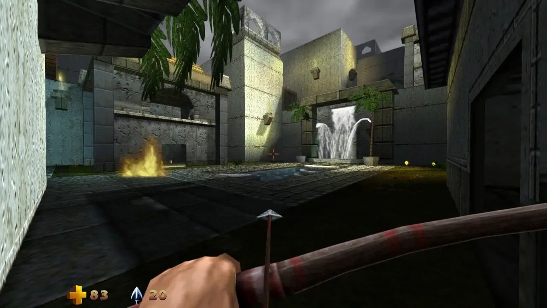 A screenshot of gameplay from Turok 2: Seeds of Evil.
