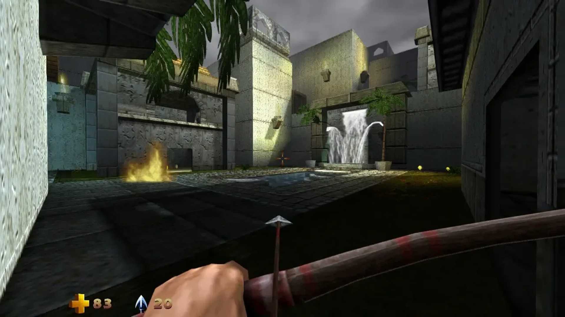 A screenshot of gameplay from Turok 2: Seeds of Evil.